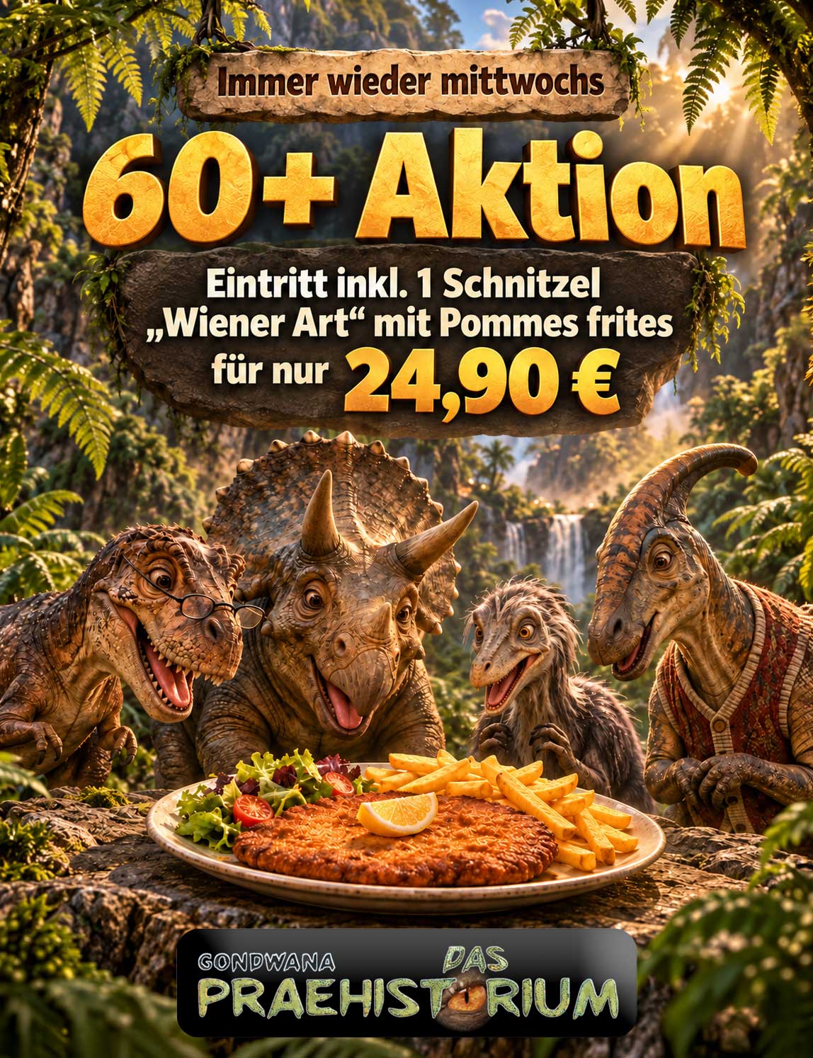 60+ in GONDWANA - Das Praehistorium 